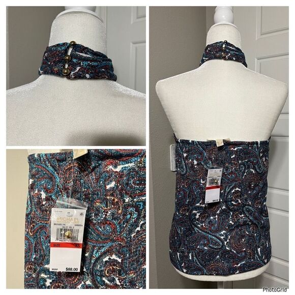 Michael Kors Sangria Halter Top - Picture 2 of 2